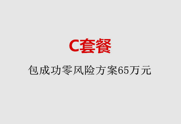 广州C套餐：包成功零风险方案65万元